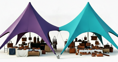 Шатер - тент "Звезда" для организации ярмарок, рынков и выставок